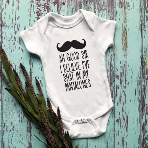 Fancy Baby Clothes Mustache Funny Sayings Baby Onesie® Fancy - Etsy