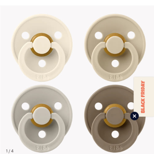 BIBS Colour 4-Pack - Ivory, Sand, Vanilla, Dark Oak Pacifiers – Bibsworld store US