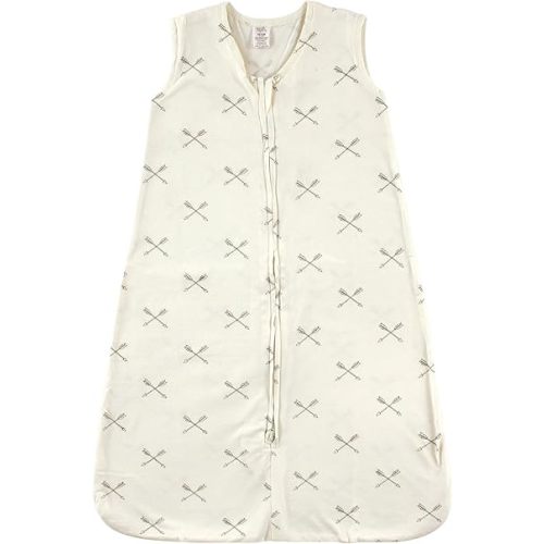 Touched by Nature Unisex Baby Organic Cotton Sleeveless Wearable Sleeping Bag, Sack, Blanket, Arrow, 0-6 Months