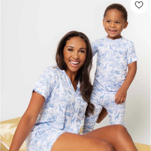Sweet Safari Women's Collar Shirt & Shorts Set