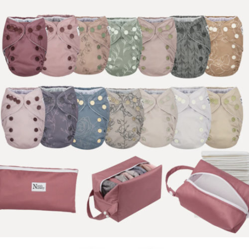 Nora’s Nursery Cloth Diapers- Newborn Bundle (Up to 12 lbs)