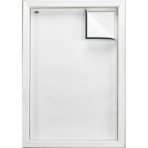Total Sunlight Blocking Window Cover - Complete Light Block for: Living Room, Nursery, Home Theatre, TV Room, Large - Customizable to (45" x 66") White in/White Out - Made in USA - White/White - 66" x 45"