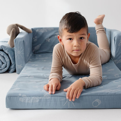 Toki Mats Play Couch - Galaxy In Blue