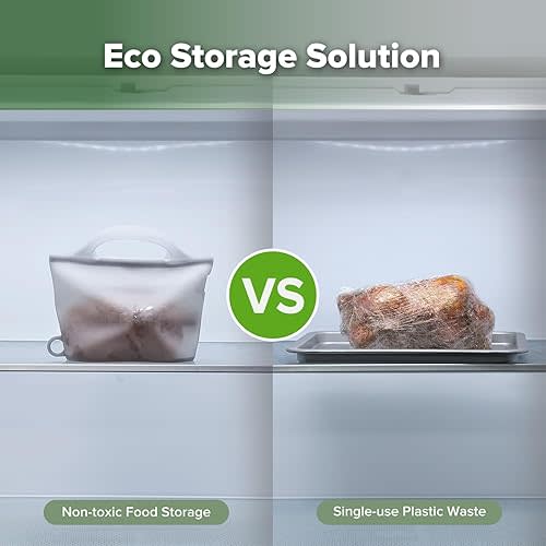 Haakaa Silicone Travel Microwave Steam Sterilizer Bags for Travel, Reusable Silicone Steaming Bags for Baby Bottles, Breast Pump|Accessories|Pacifiers and Teethers, Great for On-The-Go, Grey