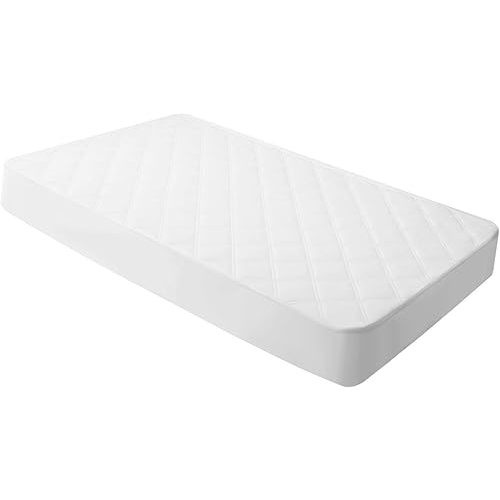 Yoofoss Waterproof Crib Mattress Protector, Quilted Crib Mattress Pad Cover Ultra Soft and Breathable, Machine Washable Toddler Mattress Protector for Standard Baby Crib Size 52''x28''