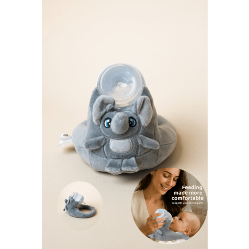 Baby Bottle Pillow Holder for Parents - Elephant