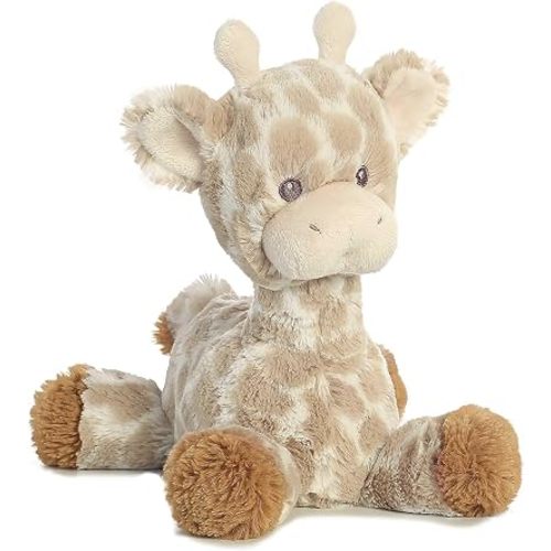 Aurora® Snuggly Loppy Giraffe™ Baby Stuffed Animal - Comforting Companion - Imaginative Play - Brown 8 Inches