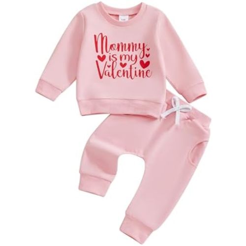 Toddler Baby Girl Fall Winter Clothes Outfits Funny Letter 6 12 18 24 Months 2T 3T Girl Fall Sweatshirt Pant Set