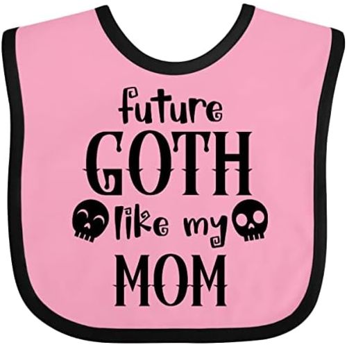 inktastic Future Goth Like My Mom with Skulls Baby Bib