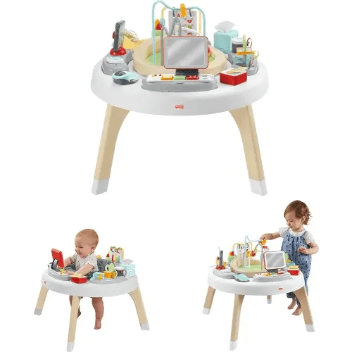 Fisher-Price Baby to Toddler Learning Toy 2-in-1 Like a Boss Activity Center and Play Table with Lights Music and Sounds