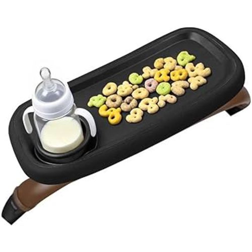 Snack Tray Compatible with Nuna Strollers, Stroller Tray Attachment Fits for Nuna, Stroller Trays with Cup Holder, Strollers Cup Holder, Easy to Install, Ideal for Strollers Accessories