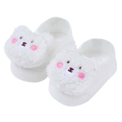 Krdevn Baby Socks - Baby Socks Boys Girls Cartoon Non Baby Sock Floor Socks - Socks for Baby Girl,Color:White,Size:12-36 Months