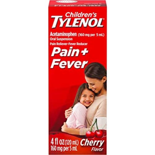 Tylenol Children's Oral Suspension Medicine with Acetaminophen, Cherry, 4 Fl Oz
