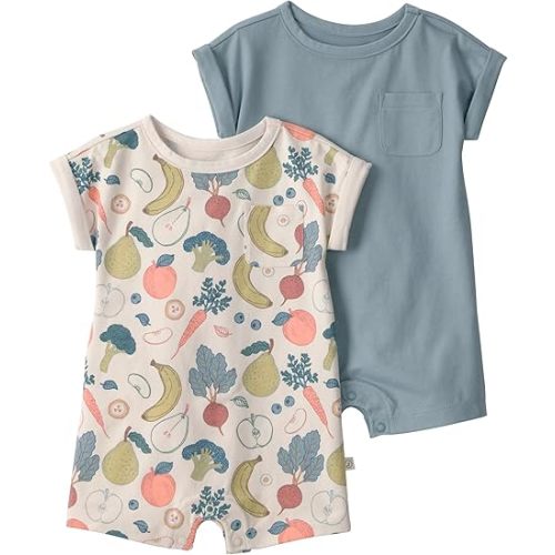 little planet by carter's unisex-baby Organic Cotton Gauze Shortall