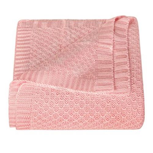 30"x40" Bamboo-Derived Rayon Toddler Blanket, Cooling Breathable Cable Knit Blanket for Crib & Stroller - NTBAY