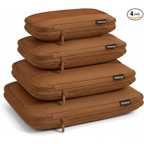4 Piece Compression Packing Cubes for Travel (Diaper bag)