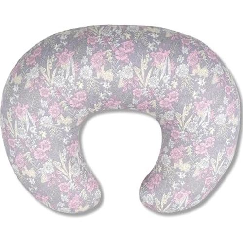 x-vesolje Nursing Pillow, Breastfeeding Pillow with Removable Cover, Ergonomic Breast Feeding Pillow, Baby Feeding Support Pillow for Mom Easier Breastfeeding- Original Size/Dusky Floral