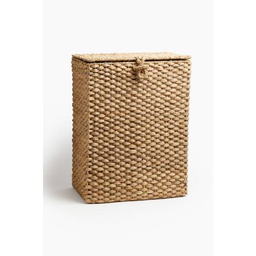 Beige Straw Laundry Basket at H&M Home | H&M US