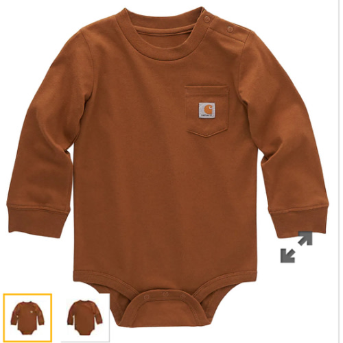 Kids' Long-Sleeve Pocket Bodysuit | Full Stock | Carhartt