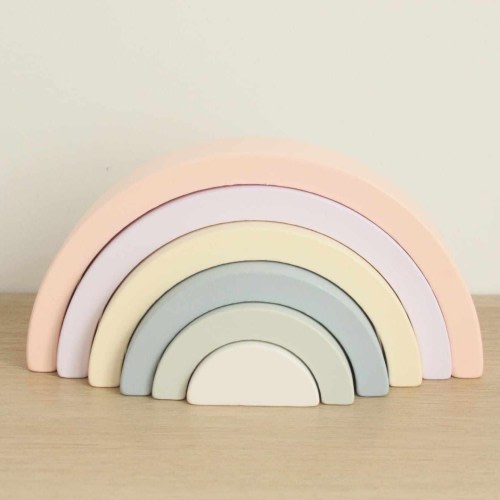 Wooden Stacking Rainbow Pastel