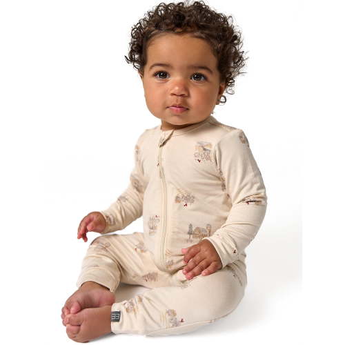 Modern Moments by Gerber Neutral Two-Way Zip Viscose Coverall, Sizes Newborn - 24 Months