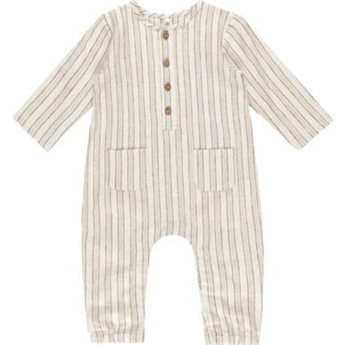 Kids' Long Sleeve Linen Blend Romper