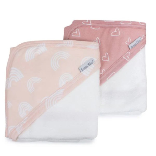 Bubba Blue Nordic Hooded Towel Dusty Berry/Rose 2pk – Baby Kingdom