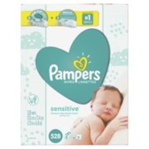 Pampers Baby Wipes Sensitive 9X Combo Pack 528 Count