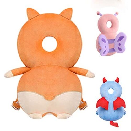 Toddler Baby Head Protection Cushion Backpack Wear (Corgi)
