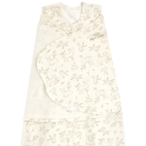 100% Cotton Baby Swaddle Forest Lullaby | Newborn | HALO US