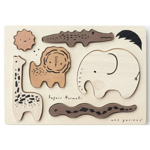 Safari Animals Wooden Tray Puzzle