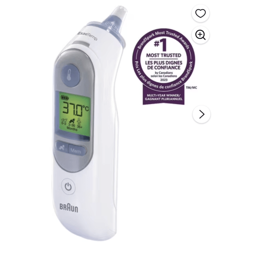 Braun IRT6520CA ThermoScan® 7 Ear Thermometer with Age Precision®