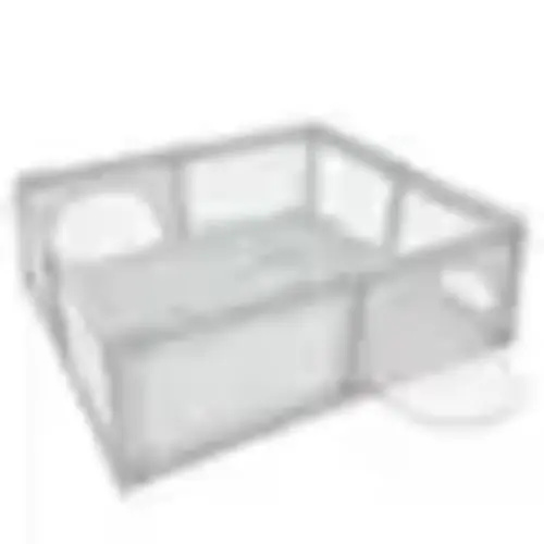 Costway - Baby Playpen Infant Large Safety Play Center Yard with 50 Ocean Balls - Gray