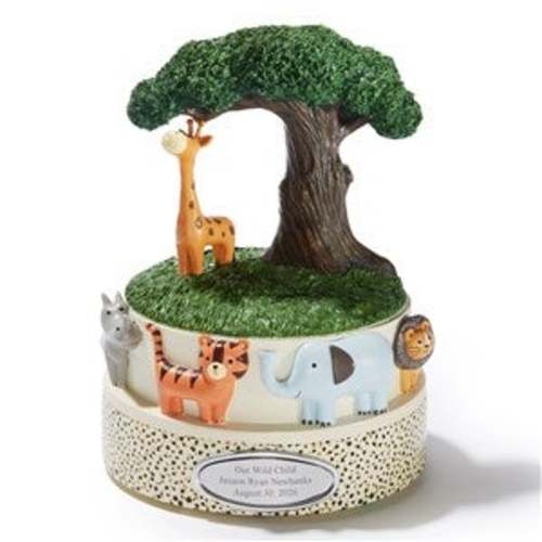 Engraved Safari Animals Coin Bank