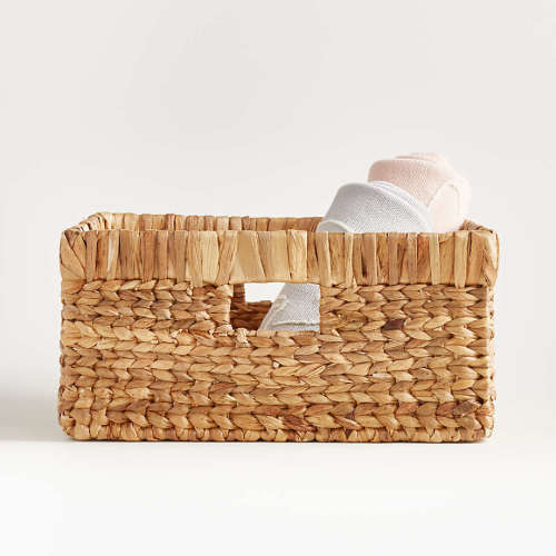 Wonderful Wicker Natural Large Changing Table Basket with Handles