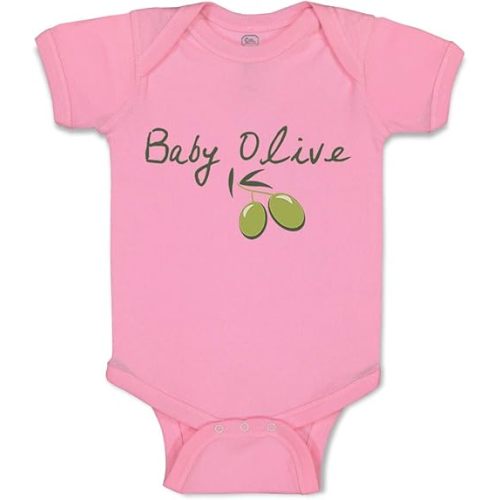Cute Rascals Baby Bodysuit Baby Olive Vegetables Boy & Girl Baby Clothes Funny Cotton Soft Pink Design Only 6 Months