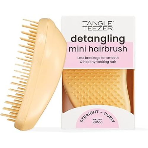 Tangle Teezer Original Detangler Mini Hair Brush, Buttercup Yellow