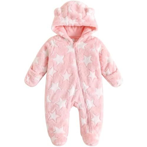 Jecson Baby Bear Outfit Newborn Clothes Infant Snowsuit Hooded Jumpsuit