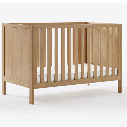 GREENGUARD Gold Certified |HARPPA Grevia | 5-in-1 Convertible Wooden Baby Crib – Compact Crib for Apartments, Newborn & Infant Bedding Solution, Ideal for Small Spaces