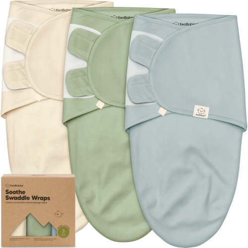 3-Pack Soothe Swaddle Wraps - Slate / OS 0-3M