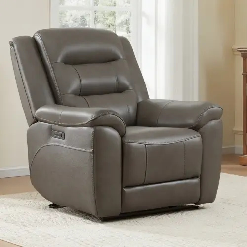 Mason Leather Power Recliner with Power Headrest | Costco