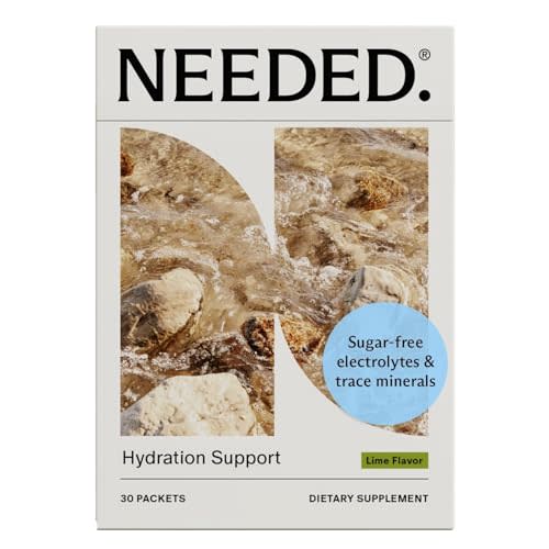 Needed. Hydration Support with Electrolytes & Trace Minerals – Electrolytes for Pregnancy & During Lactation - 30 Hydration Packets Lightly Sweetened with Hint of Lime
