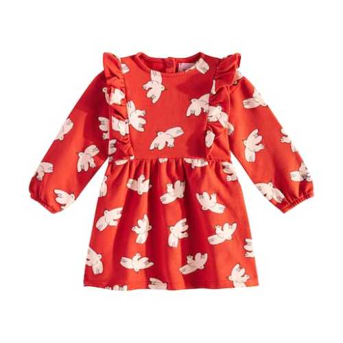 Baby Freedom Bird ruffled cotton-blend dress