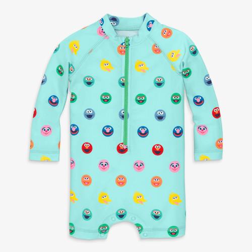 Baby Sesame Street one-piece rash guard