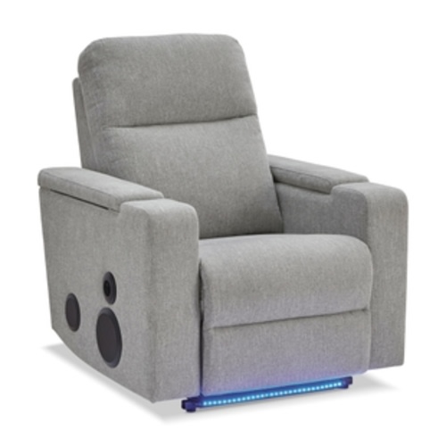 Landdin Next-Gen Nuvella™ Performance Fabric Triple Power Glider Recliner with Audio System
