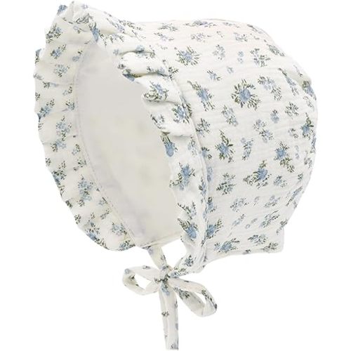 Baby Girls Bonnet Ultra Soft Double Layer Bonnet Cap Adjustable Hats 3-24 Months