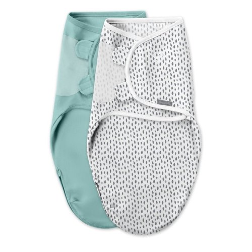 SwaddleMe® Easy Change Swaddle – Size Small/Medium, 0-3 Months, 2-Pack (Snow Leopard)