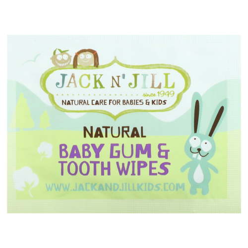 Jack N' Jill Baby Gum & Tooth Wipes, 25 Count, Safe from Birth, Xylitol, Flavor Free