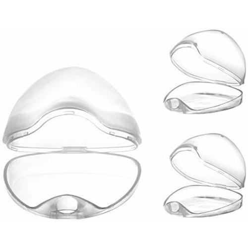 Accmor Pacifier Case, Pacifier Holder, Pacifier Box for Travel, BPA Free, Transparent, 3 Pack - 3 pack