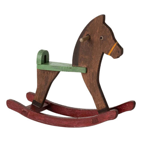 Maileg Rocking Horse Mouse Dark Brown (2025)